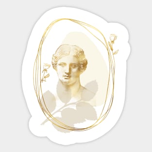 Grecian Goddess Illustration Sticker